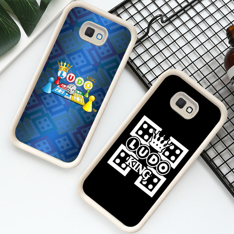 R10 Ludo King Casing untuk Samsung J7 J2 J6 J4 Prime Plus Pro Kasus(Hitam/Putih)