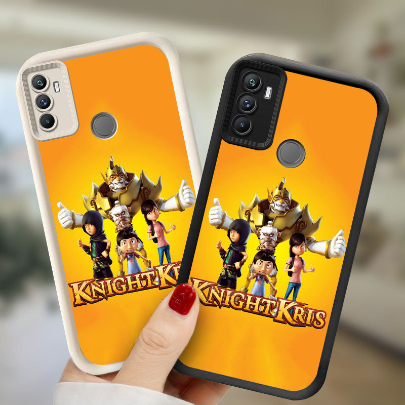 Knight Kris Casing untuk Realme C17 7I C85 OPPO A53 A53S A33 2020 Pro Kasus Ponsel(Hitam/Putih) Cove