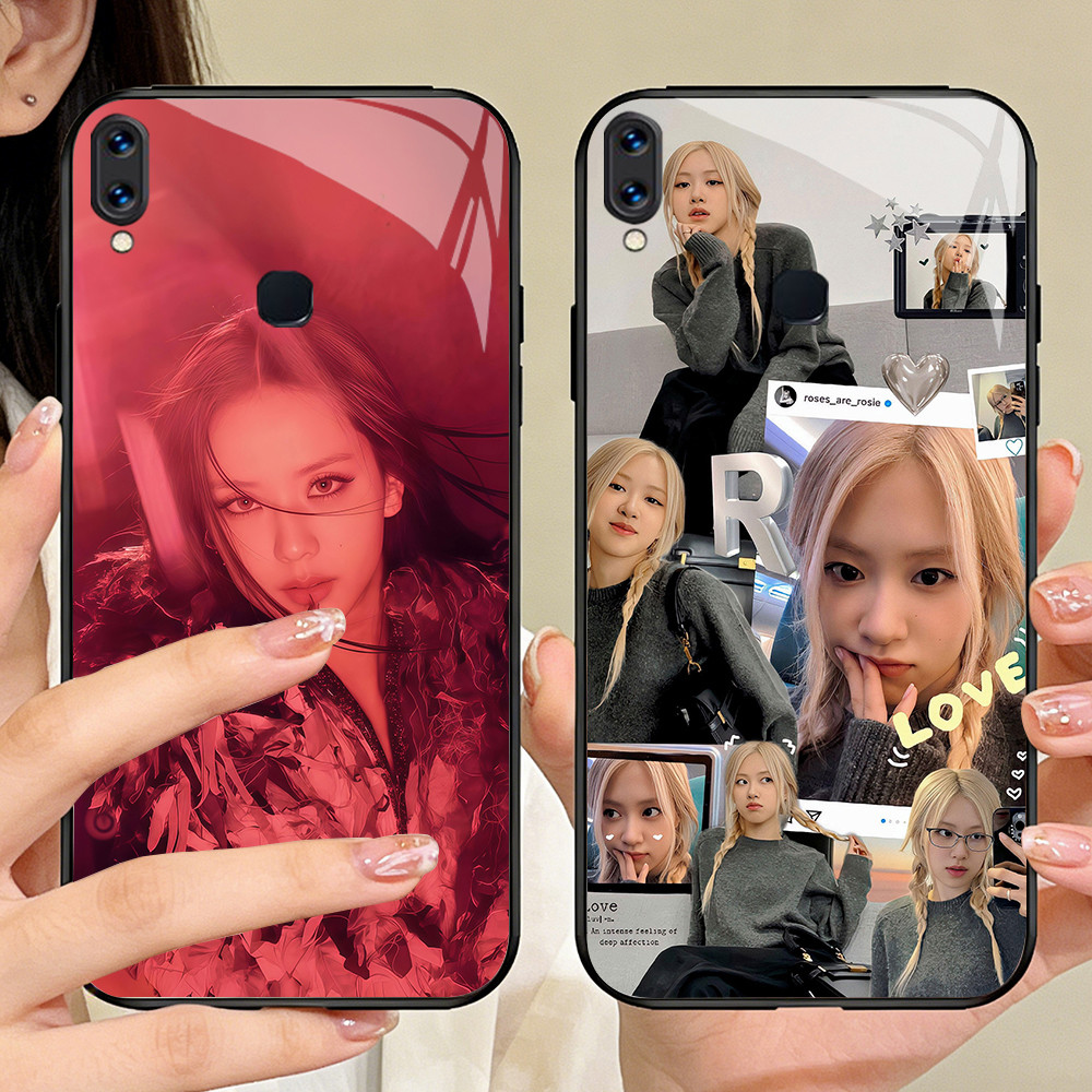 P-55 Blackpink Casing ponsel kaca tempered Samsung A10S A20S M01S A21S A30 M30S M10S M11 M30 A31 A20