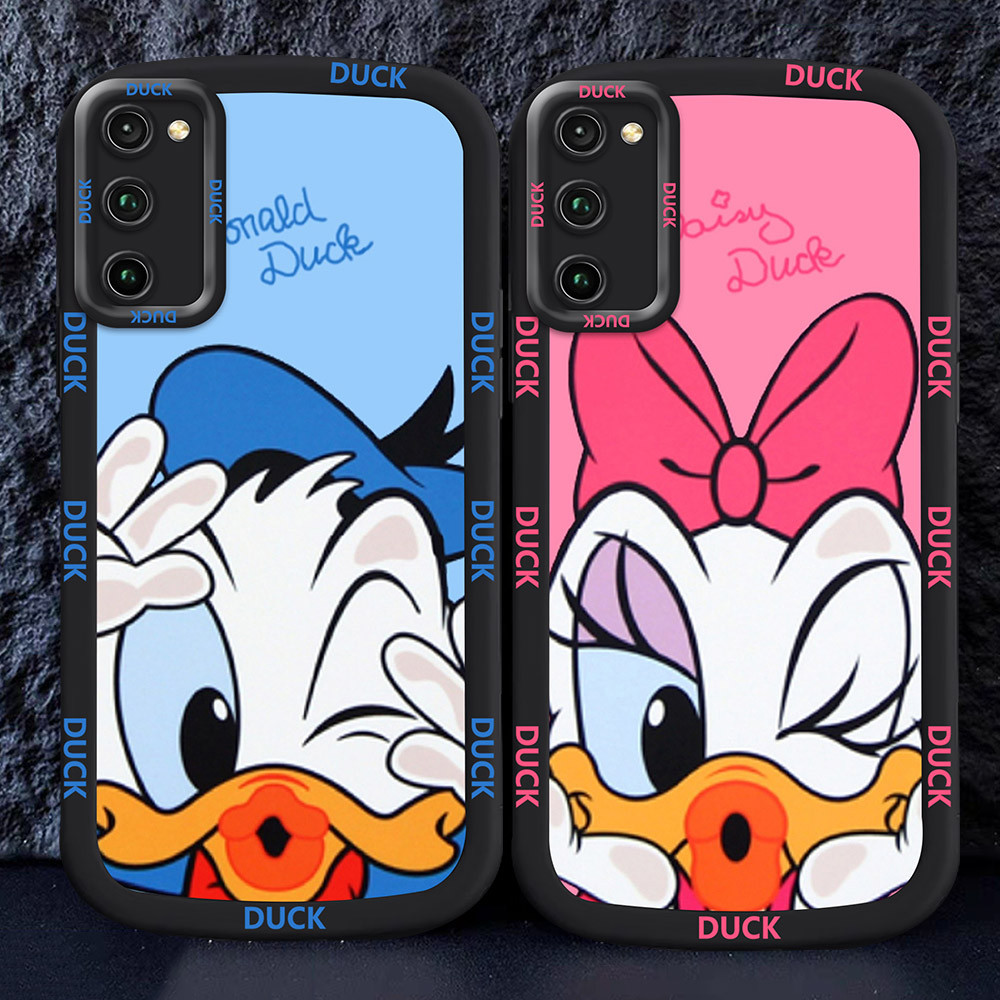 Casing untuk Samsung A51 A02S A03 A03S Hitam dan putih Case M21 Donald Duck