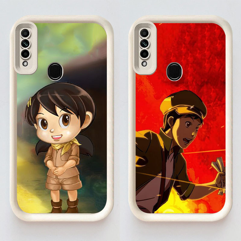 U2 Battle of Surabaya Casing untuk OPPO Reno A31 A91 3 F15 2020 Kasus(Hitam/Putih) Cover