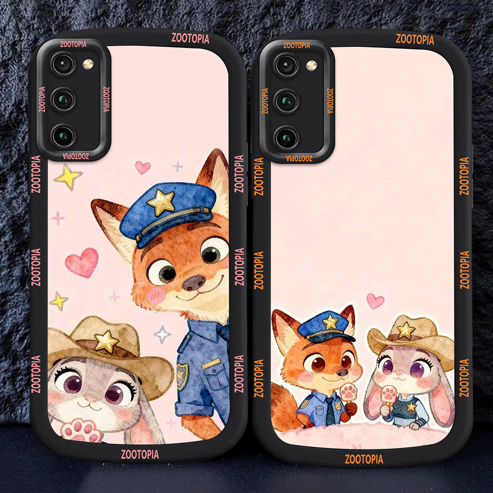 Casing untuk Samsung A51 A02S A03 A03S Hitam dan putih Case M43 Zootopia