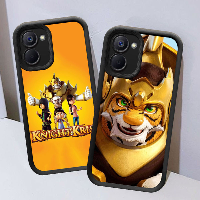 Knight Kris Casing untuk VIVO Y18i Y18 Y27s Y27 Y36 Y03t Y03 5G Kasus Ponsel(Hitam/Putih) Cover