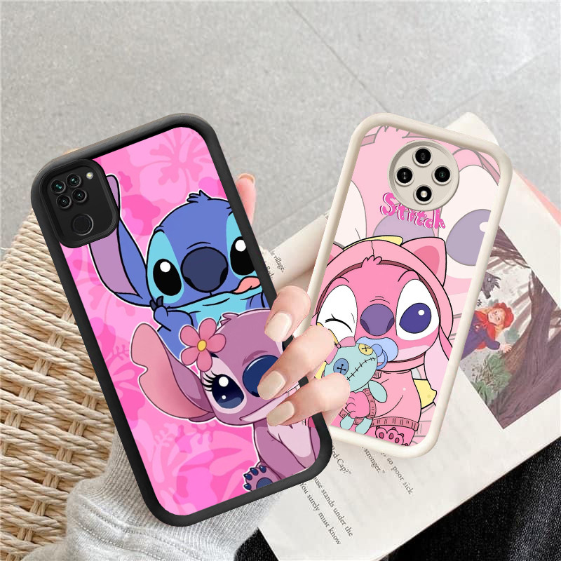 P-46 Stitch Casing hp silikon tipis dan ringan untuk Xiaomi Redmi Note 9 9S 8 Pro Max