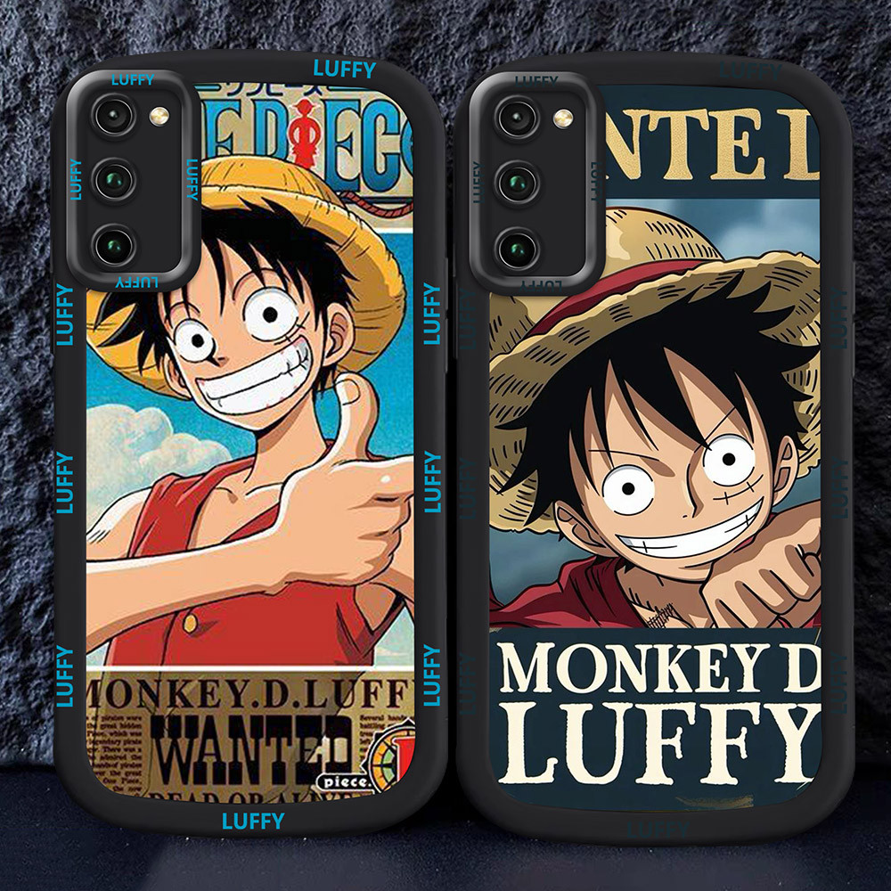Casing untuk Samsung A51 A02S A03 A03S Hitam dan putih Case M29 One-PieceS Lu_ffy