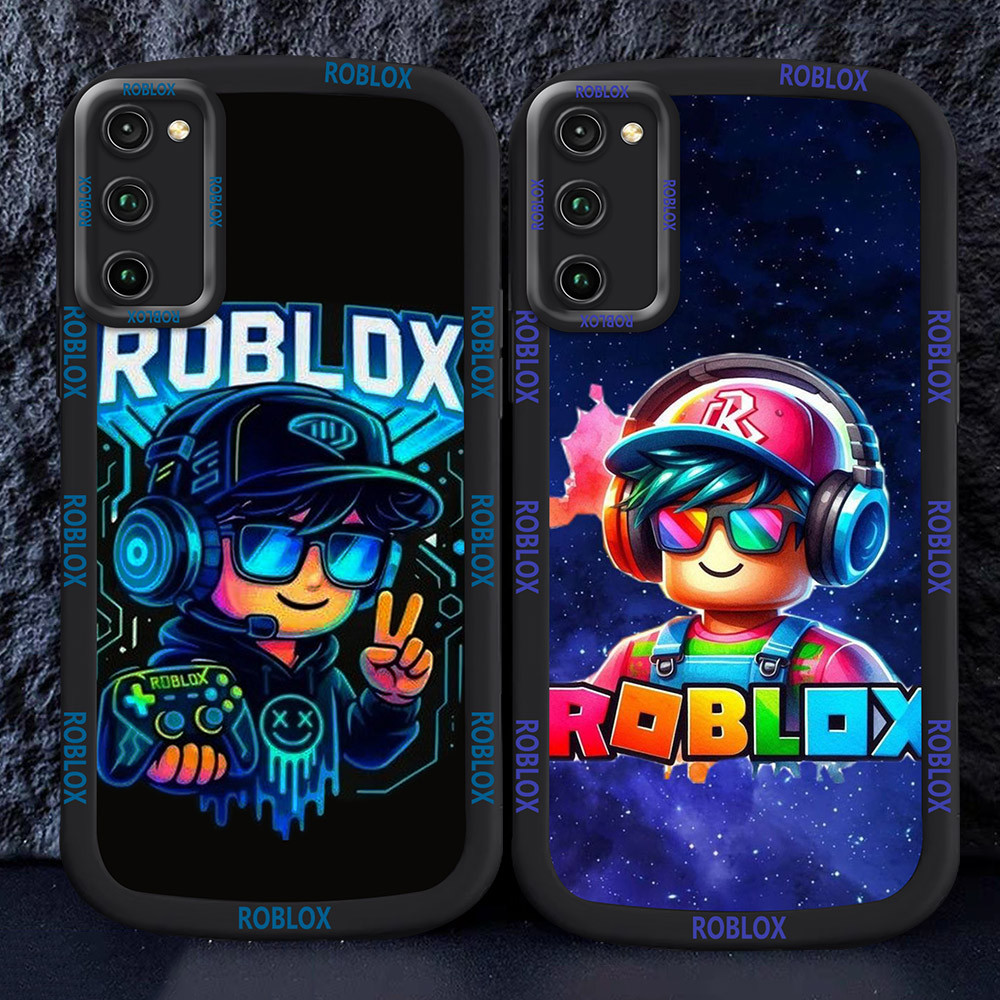 Casing untuk Samsung A51 A02S A03 A03S Hitam dan putih Case M1 Roblox