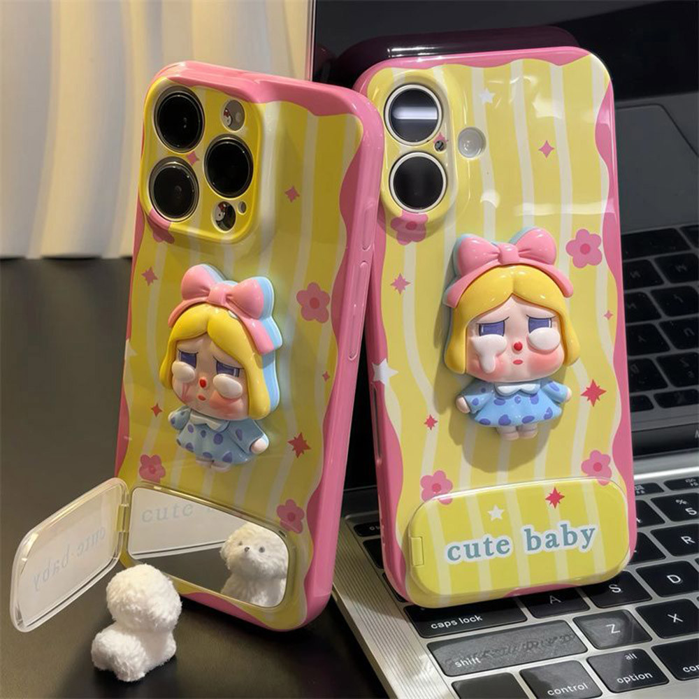 DIY003 Dudukan Seru Casing untuk iPhone XR 12 13 Mini Pro Max Case