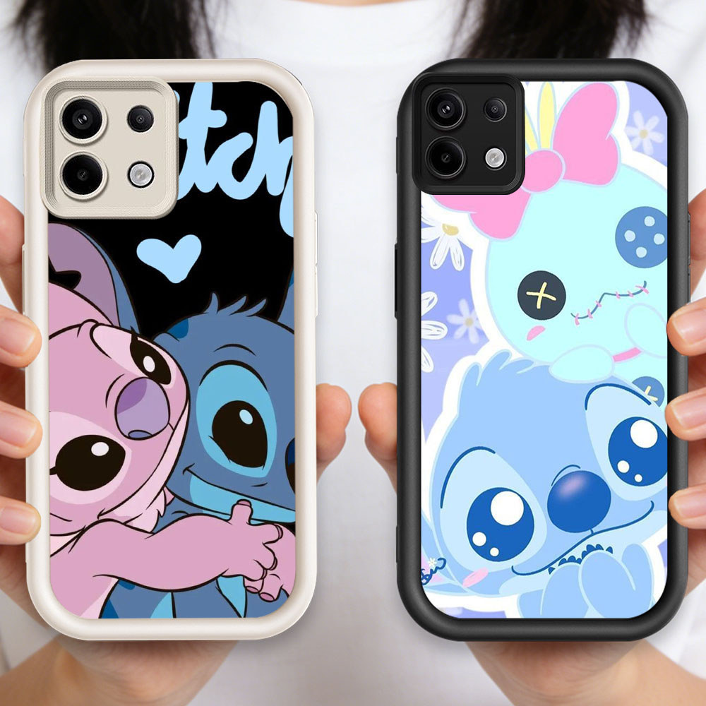 P-46 Stitch Casing hp silikon tipis dan ringan untuk Tecno POP Spark Pova 30C 10 7 GO Pro 2023 5G