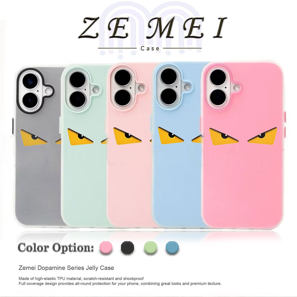 ZE MEI Minimal Sharp Eyes Jelly Case For Realme 5 8i 10 14 C2 C11 C15 C20 C21Y C30 C31 C33 C35 C53 C