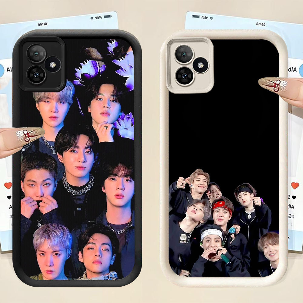 ZG-2 ARMY kpop Boys Murah Casing HP TPU Anti Gores Realme C51 C53 C63 C61 N53 GT 6 NEO6 SE Note 50 6