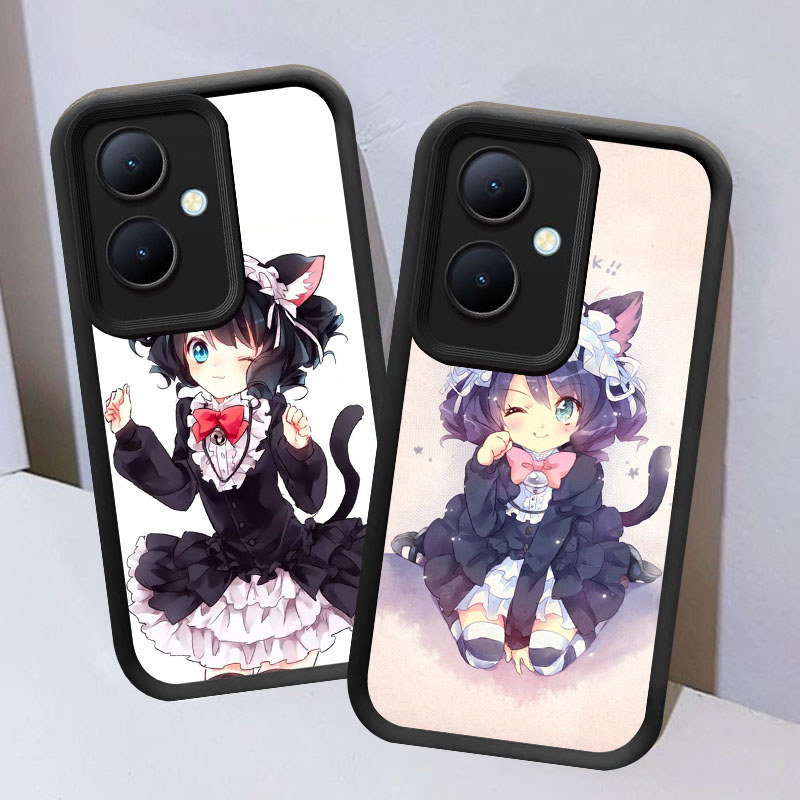 Show By Rock Casing untuk OPPO Reno 11F 8T 11 Pro 5G Kasus Ponsel(Hitam/Putih) Cover