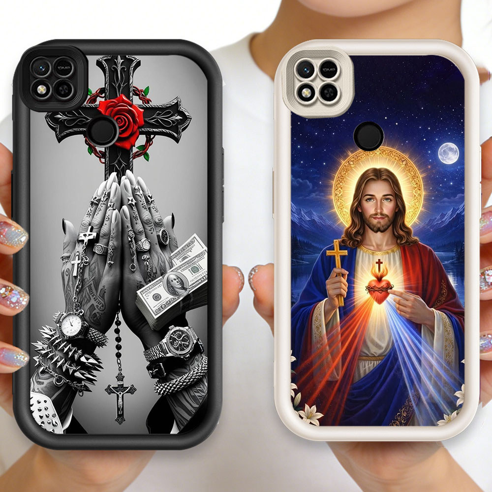 P-85 Jesus Cross Casing hp silikon tipis dan ringan untuk Tecno Spark Pova POP GO 1 9 40 2025 1S 20P