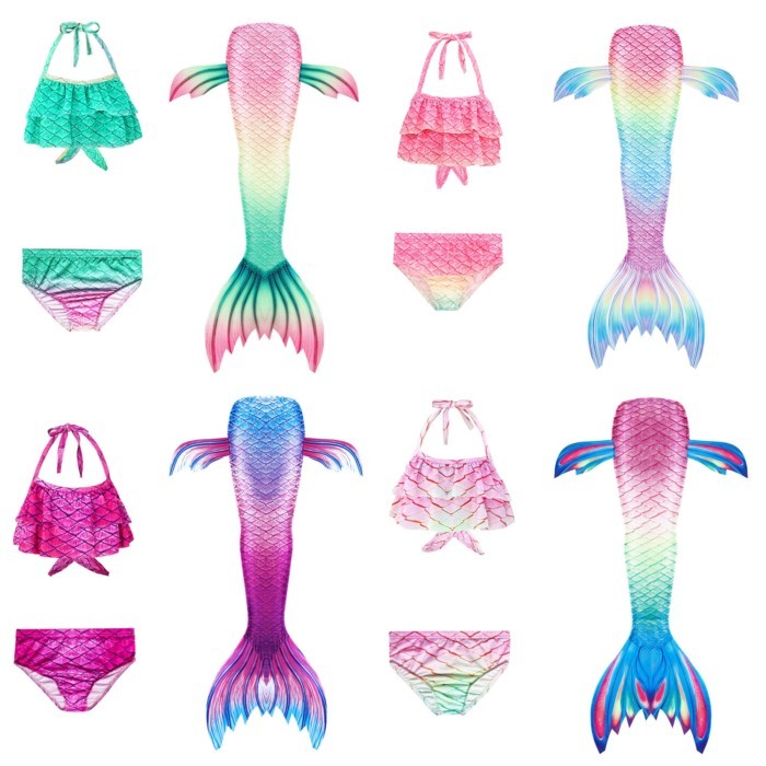 Children's Mermaid Swimsuit Girls Mermaid Tail Girls Mermaid Costume Swimsuit Spa Swimsuit