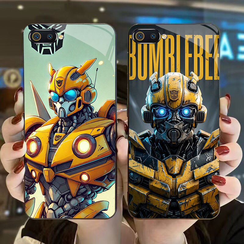 CU-32 Bumblebee KACA Glass Casing untuk Realme 2 C2s C1 C2 Pro