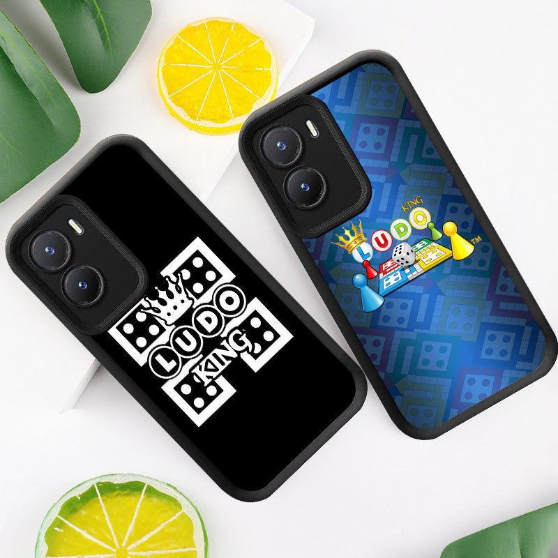 R10 Ludo King Casing untuk VIVO IQOO NEO 10 Z9 Z10 13 Turbo Z9X 5G Kasus(Hitam/Putih)