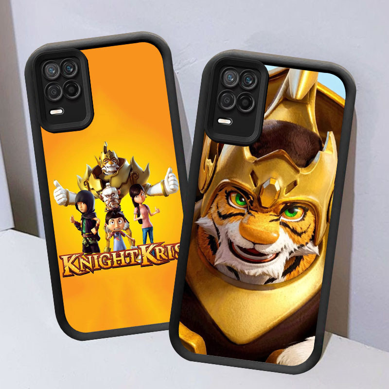 Knight Kris Casing untuk Realme 8S 8 A54 Pro 5G Kasus Ponsel(Hitam/Putih) Cover