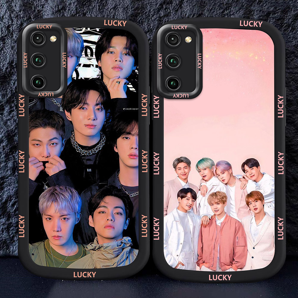 Casing untuk Samsung A51 A02S A03 A03S Hitam dan putih Case M50 KPOP_Boys