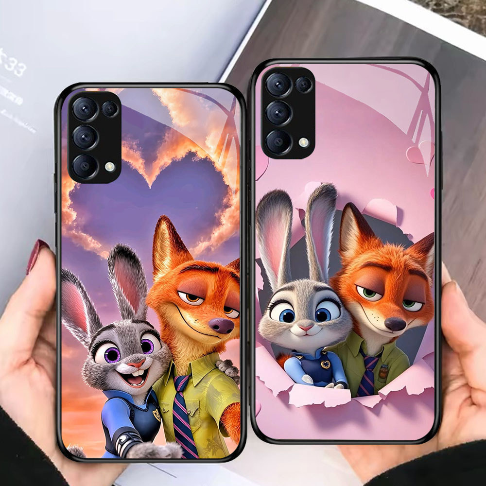 TF-64 Judy Nick HD Glass Casing HP OPPO A91 F15 Reno 3 4 5 6 6Z 7