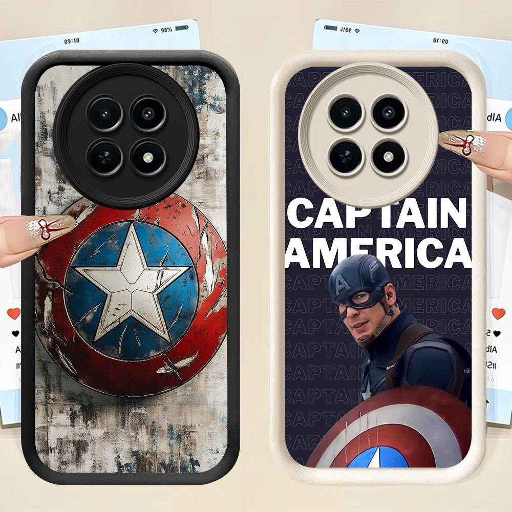 Murah Casing HP TPU Anti Gores Realme 12 12X 13 C65 P1 Narzo N65 70 Pro Plus DK-58 Captain America