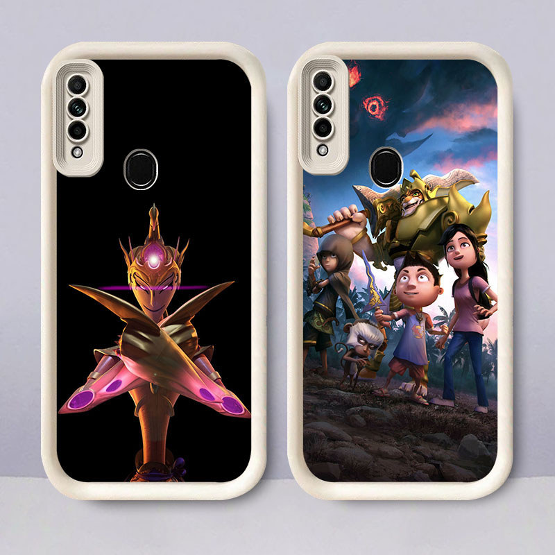 Knight Kris Casing untuk OPPO Reno A91 F15 A31 3 2020 Kasus Ponsel(Hitam/Putih) Cover