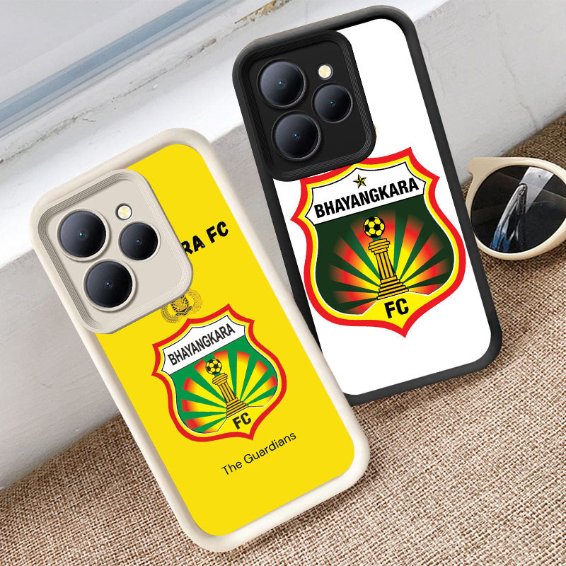 Casing untuk Infinix HOT Smart 40i 9 40 30i 30 8 Play Pro Kasus Hitam atau Putih P1 Bhayangkara FC