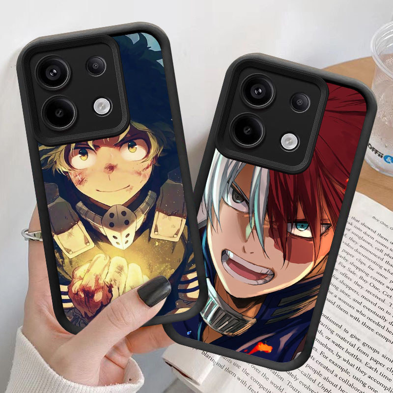 U13 My Hero Academia Casing untuk Infinix Note Zero 40S 40 30 Pro Plus 5G Kasus(Hitam/Putih) Cover