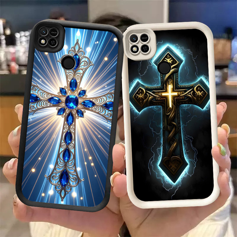 P-32 Jesus Cross Casing hp silikon tipis dan ringan untuk Tecno Spark Pova POP GO 1 9 40 2025 1S 20P