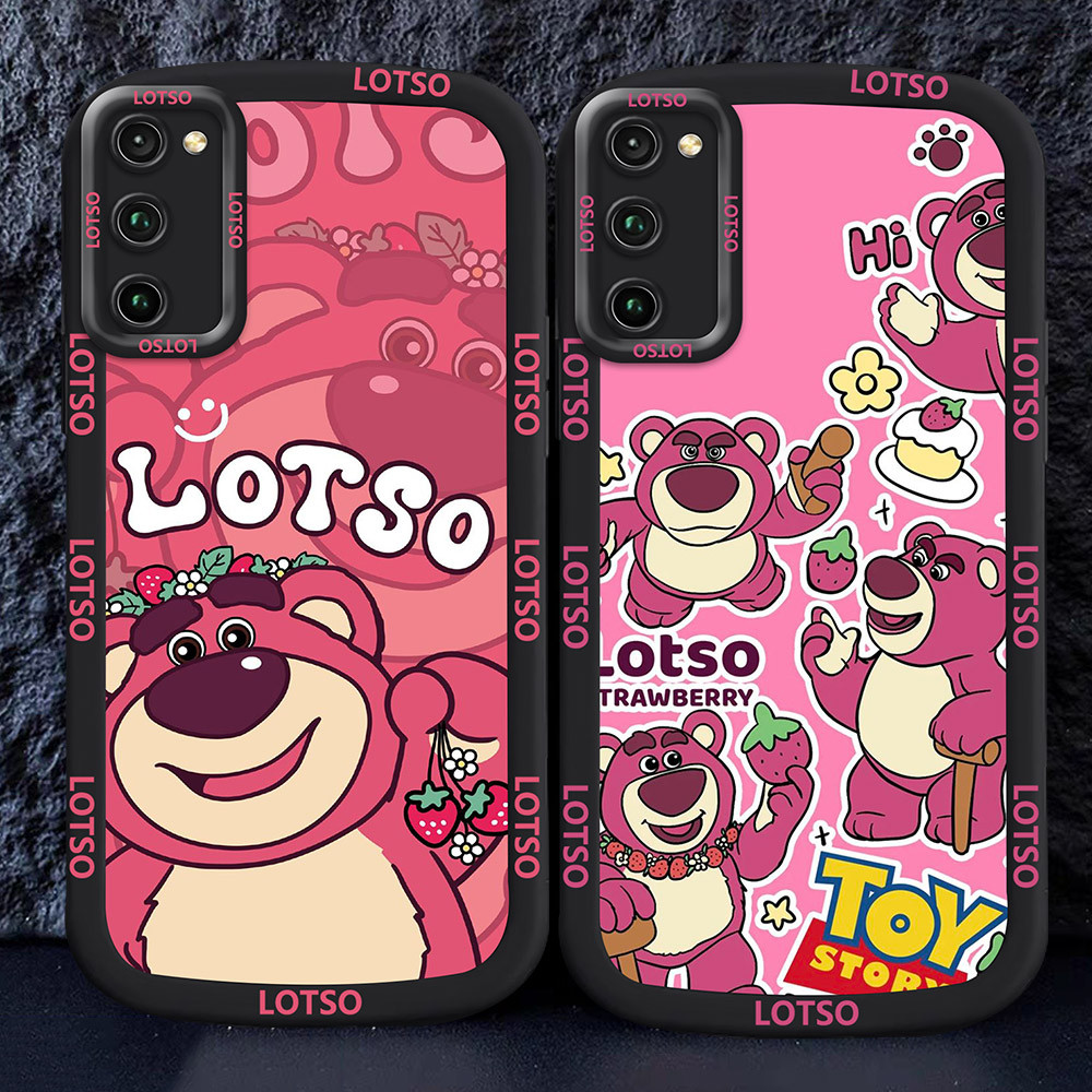 Casing untuk Samsung A51 A02S A03 A03S Hitam dan putih Case M16 Lotso