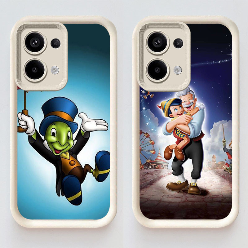 U21 Pinocchio Casing untuk OPPO Reno 15F A6X A6 15FS Pro 5G Kasus(Hitam/Putih) Cover