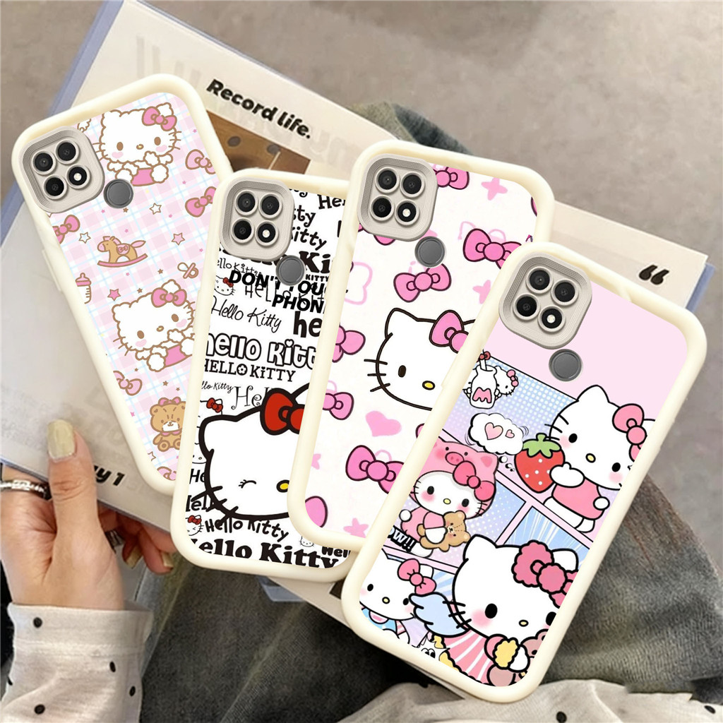 XD32 hello kitty Casing untuk kasus silikon Realme C2 5s C12 C3I 5 C11 C15 5i C2s 12 C3 2021 Lite 5G