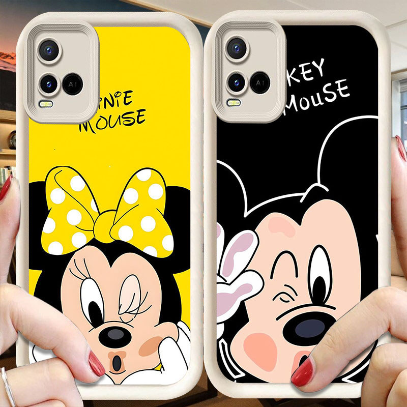 Casing untuk VIVO Y21t Y33s Y21e Y21 Y21s V20 Pro L45 Mickey Mouse