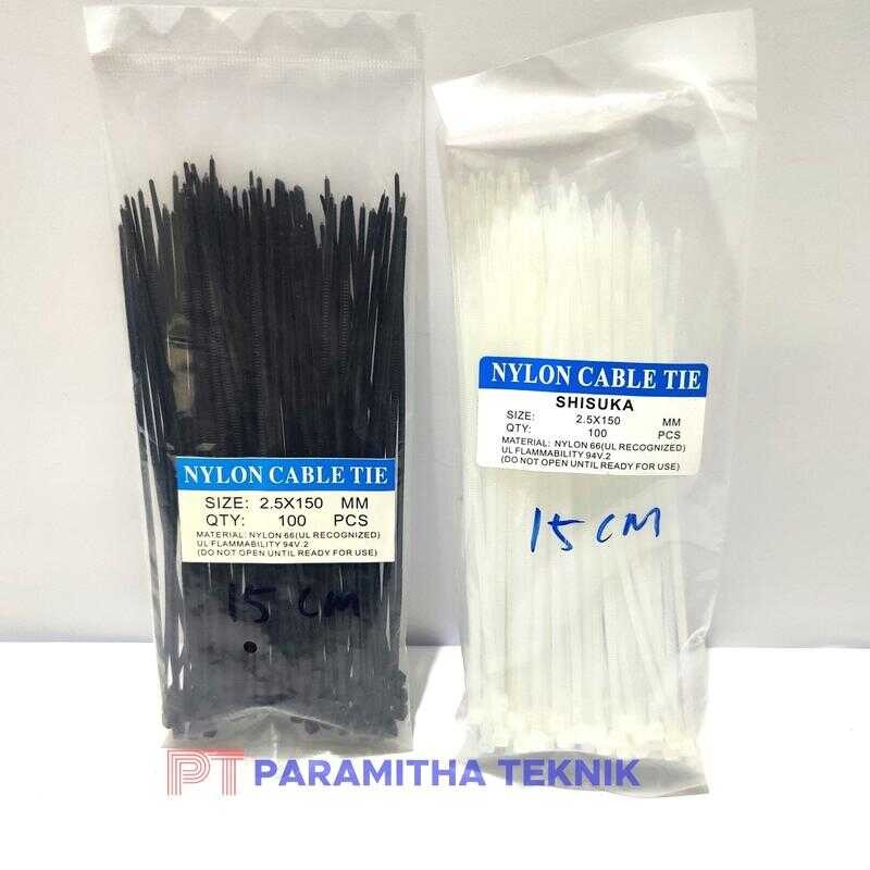 

Kabel ties 15cm kabeltis cable tie nylon cabletie kabelties 2.5x150 mm