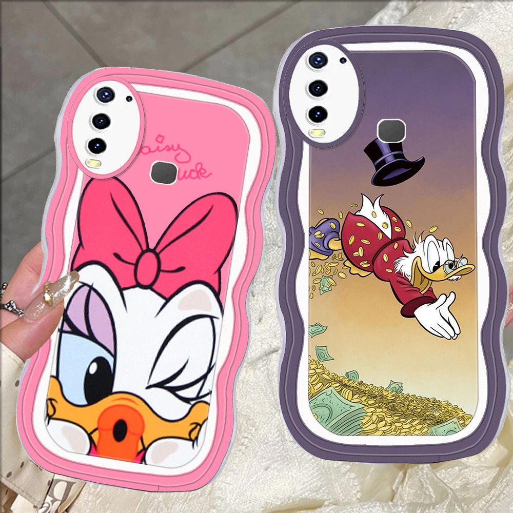 D-60 Donald Duck Transparan Casing untuk VIVO Z1 Pro Y19 Z3 Y17 Y15 Y12 Case