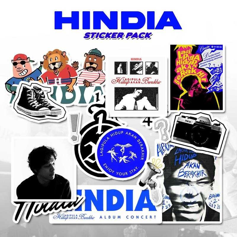

14pcs Sticker HINDIA Pack | Stiker HP Laptop Helm Motor