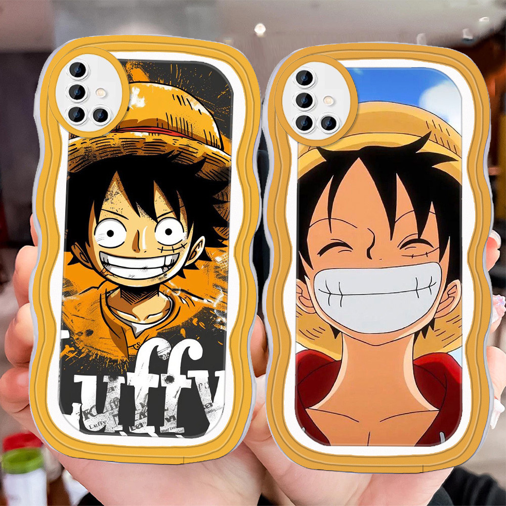 D-82 One Piece Luffy Transparan Casing untuk Samsung M21 2020 M30 A71 A51 M30S A31 Case