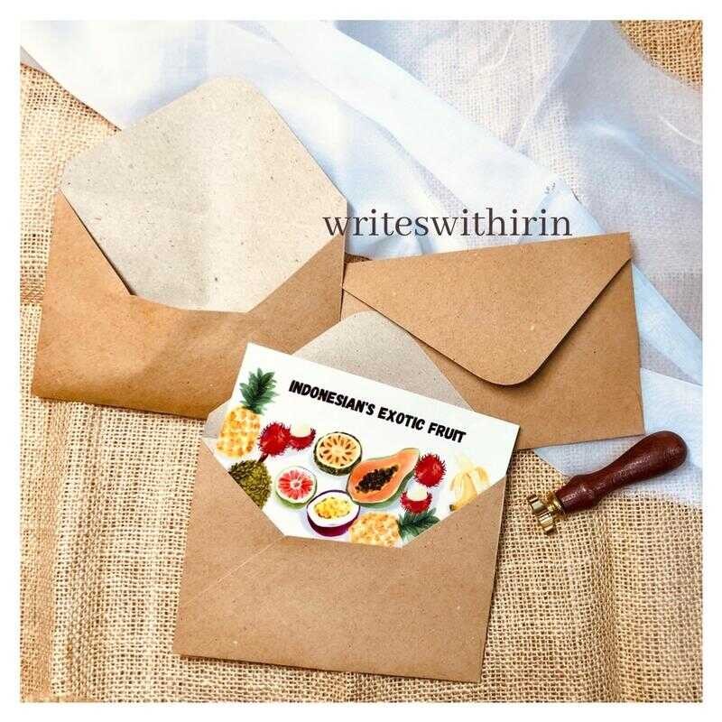

(writeswithirin) Amplop Coklat/ Samson A6 khusus Kartu Pos