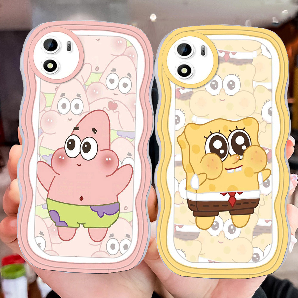D-5 spongebob Transparan Casing untuk VIVO Y15a Y01 Y15s Y01a Case