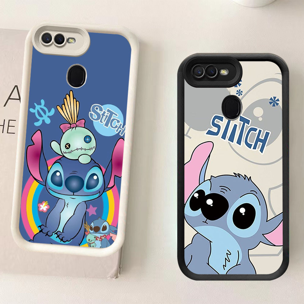 ST29 Stitch Casing untuk OPPO A5S F5 A12 F9 A12s A7 F7 A11K 2018 Pro Kasus Ponsel