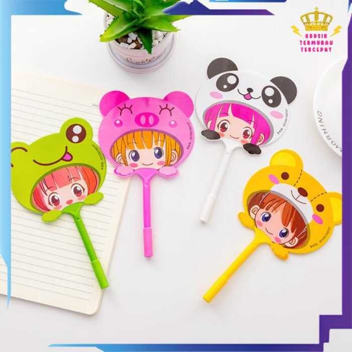 

GTT Pena Lucu Animal dan Buah Pulpen Kipas Karakter Stationery Part 1