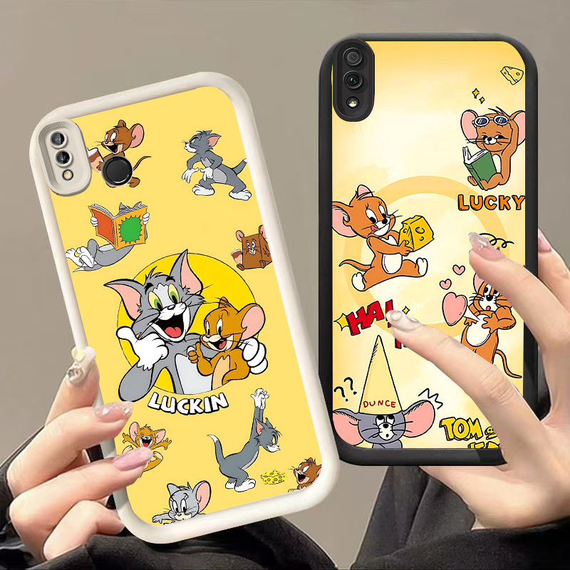 YZ-124 Couple Tom and Jerry Sangat indah Casing untuk VIVO Y81 Y93 V9 Y91C Y95 Y91i Y91 Y81S Y66