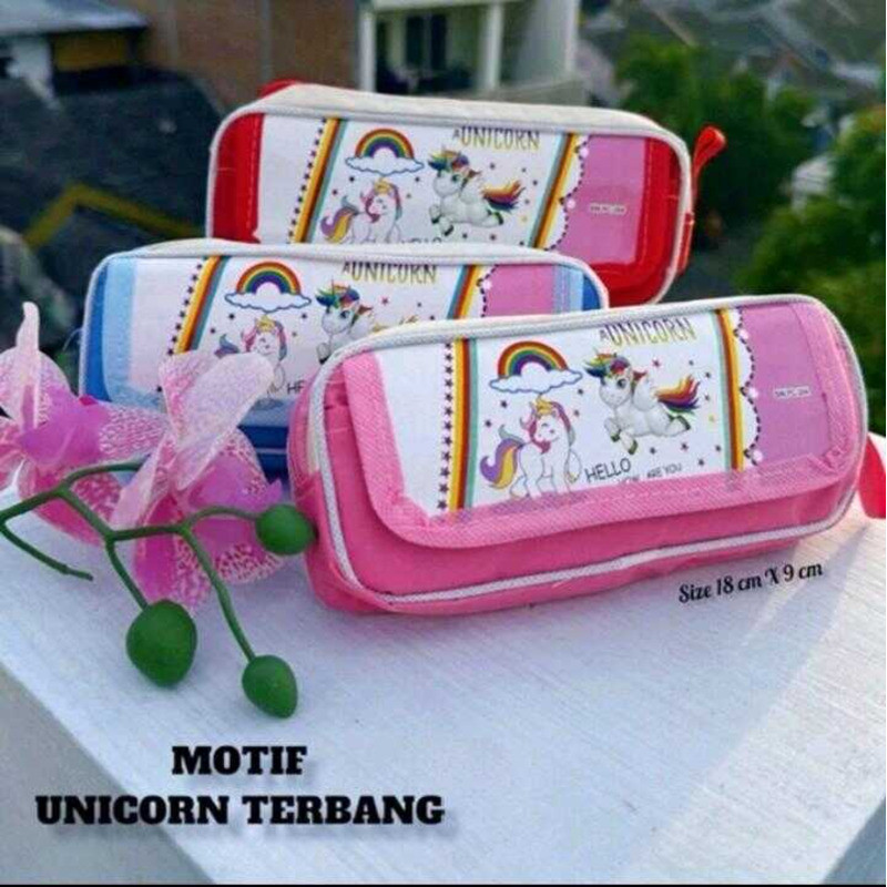 

Tempat saku karakter / tepak pensil lucu Stationery Alat Tulis