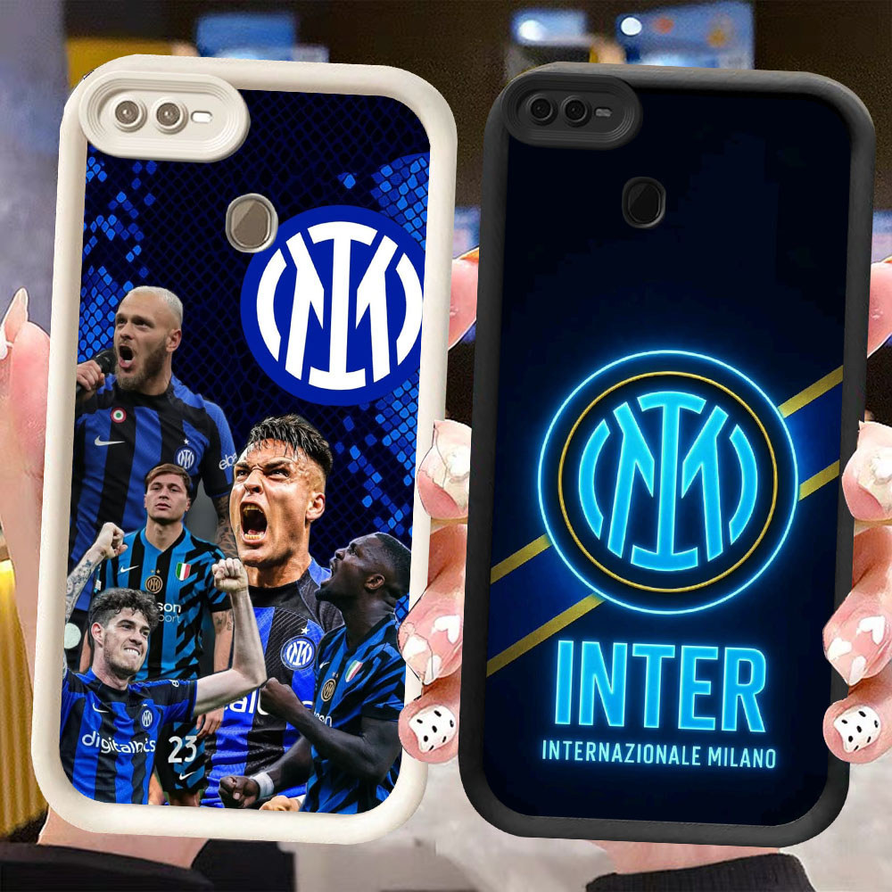 BM-10 Inter Milan Murah Casing HP TPU Anti Gores OPPO A7 A5S A12 A12s F7 F9 F25 Pro