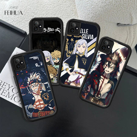 Black Clover Silikon Hp Clear Plating Casing untuk VIVO V9 Y95 Y30 Y50 Y17 Y91i Z1 Y81S Y66 Y12 Y93 