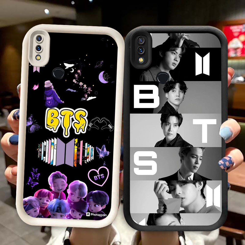 TS-13 BTS BT21 Tata Shockproof Casing untuk Samsung A10S A30 A20S A36 A20 A11 A21S A10 A56 M11
