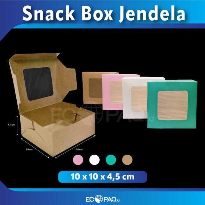 

Kotak Snack Box Dus Katering Catering JENDELA - 10x10x5 cm ( XS)