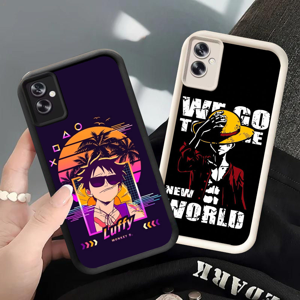 BW-20 Monkey D Luffy Luxury Casing untuk OPPO A79 A3 A3X A5 Realmeo C31 C35 Narz 50A Prime Pro