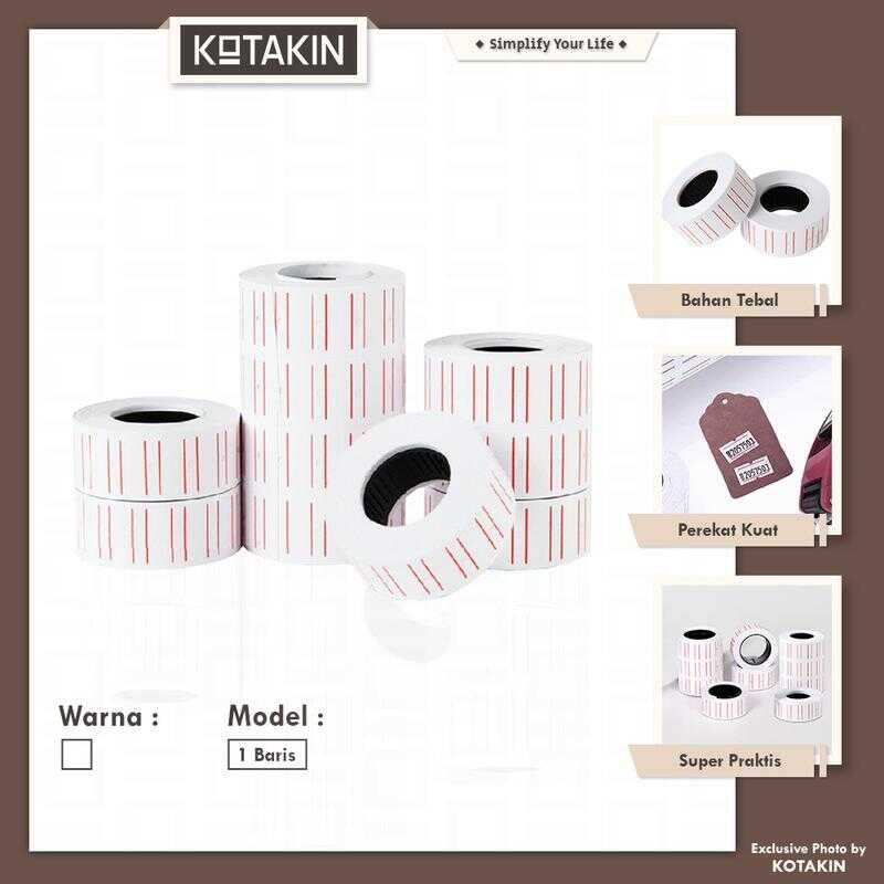 

Label Isi Ulang Alat Price Labeller Refill Tempelan Kertas Sticker Harga Barang