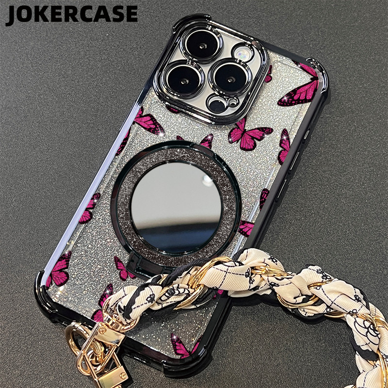 Case Oppo A3x A16 A17 A38 A57 A60 Braket Cermin Untuk Casing Oppo A54 A5 2020 A76 A96 Oppo F7 F11 A3