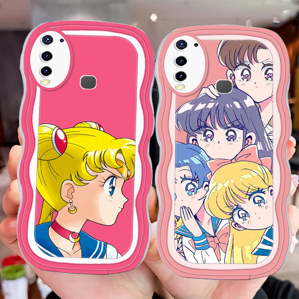 D-25 Sailor Moon Transparan Casing untuk VIVO Z1 Pro Y19 Z3 Y17 Y15 Y12 Case