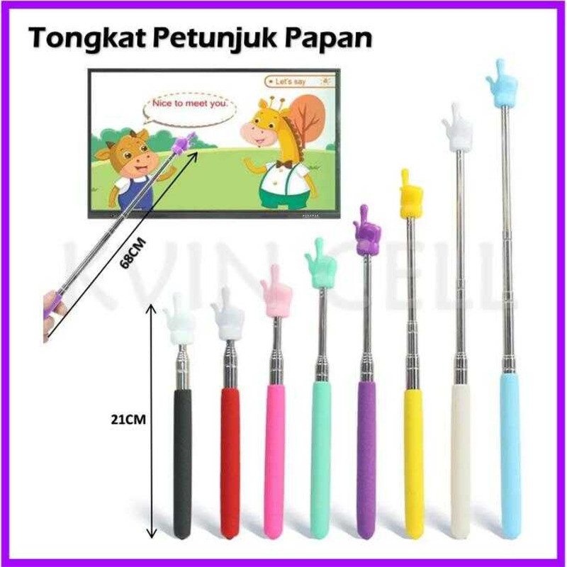 

whiteboard guru 68cm Tongkat penunjuk papan tulis praktis 55cm ATK Extendable pointer teleskopik untuk mengar kantor